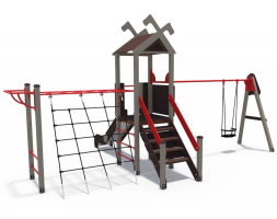 Детский игровой комплекс Лесная долина с качелями ДИО 06050, фото 2