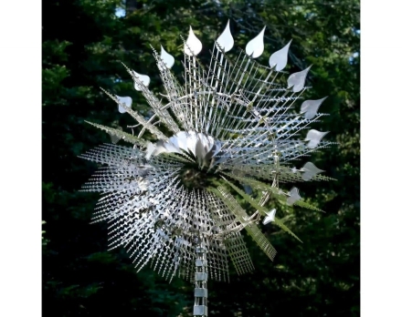 Скульптура из нержавеющей стали Квант Увеличенный размер, трубчатое основание из обычной стали, фото 4