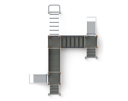 Детская игровая площадка Королевство (Коты) ДИК 1.15.08-11 H=750, фото 5