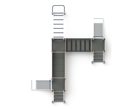 Детская игровая площадка Королевство (Коты) ДИК 1.15.08-11 H=750, фото 5