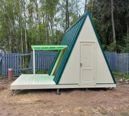 Шалаш с малой террасой, фото 1