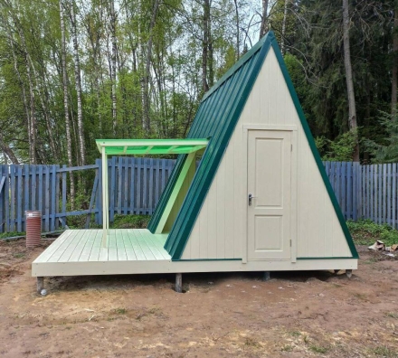 Шалаш с малой террасой, фото 1