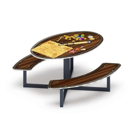 Столик детский круглый (Сокровища) - МФ 31.01.02-02 - Игра, фото 1