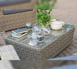 Зона 5 Гляссе лаунж-зона из искусственного ротанга, цвет соломенный, фото 6