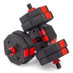 Гантели гексагональные разборные с грифом, 15 кг (2 шт. х 7,5 кг.), фото 1 Гантели гексагональные разборные с грифом, 15 кг (2 шт. х 7,5 кг.), фото 1