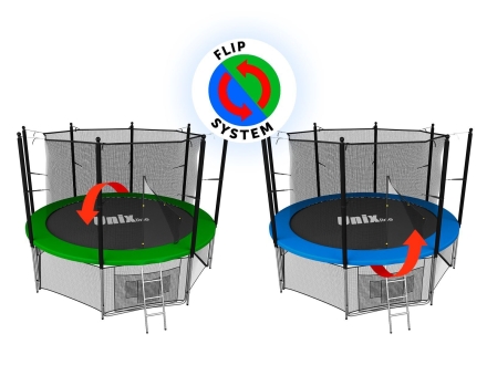 Батут UNIX line 14 ft Classic (inside) с защитной сеткой, фото 7