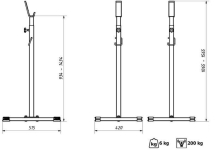 Стойки для штанги Marbo Sport  MH-S001