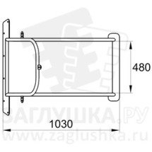 Горка из нержавеющей стали размером 1030х480 мм Горка из нержавеющей стали размером 1030х480 мм