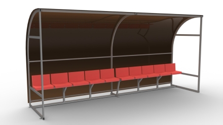 Навес для запасных игроков на 10 мест, фото 1