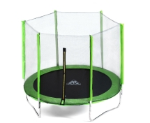 Батут DFC Trampoline Fitness 16ft наружн.сетка, св.зел. (488см)(два короба)