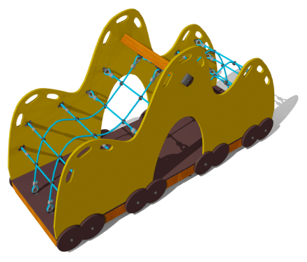 Игровой комплекс Вагон с песком ВСТ 1123 для детской площадки, фото 1