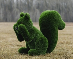 Топиари белочка Ку-ку, h=100 см - газон Deluxe, фото 1