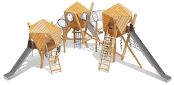 Игровой комплекс Эко VST 0024 для детской площадки, фото 1 Игровой комплекс Эко VST 0024 для детской площадки, фото 1