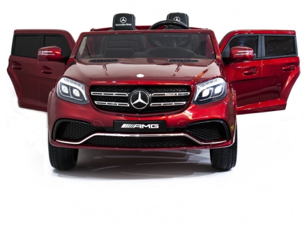 Детский электромобиль Mercedes Benz GLS63 LUXURY 4x4 12V 2.4G - Red - HL228-LUX-R, фото 4