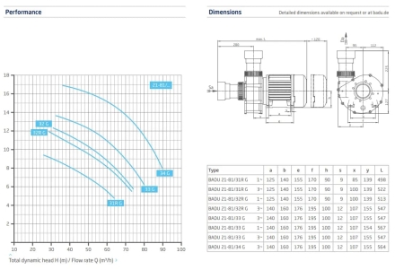 Насос без префильтра Speck Badu 21-81 32 G 380B, фото 2