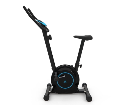 Велотренажер DFC B504BB магнитный (черный корпус, голубая полоса), фото 3