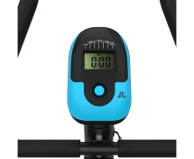 Велотренажер DFC B504BB магнитный (черный корпус, голубая полоса)