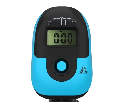 Велотренажер DFC B504BB магнитный (черный корпус, голубая полоса), фото 5