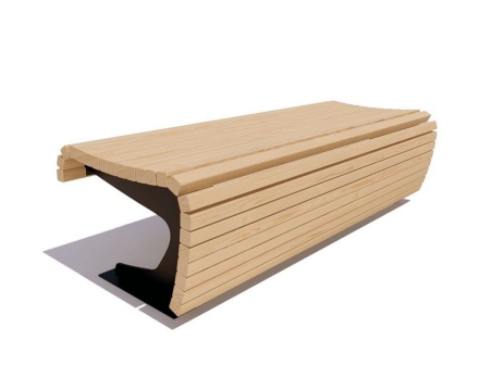 Банкетка Сквер, Лиственница 1,5 м, фото 2