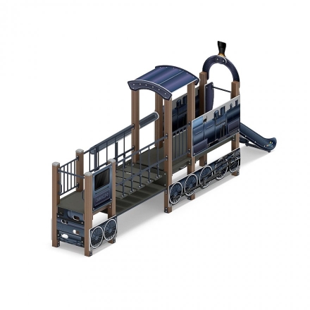 Детская игровая площадка Паровозик ДИК 1.03.5.01-15 H=750, фото 4