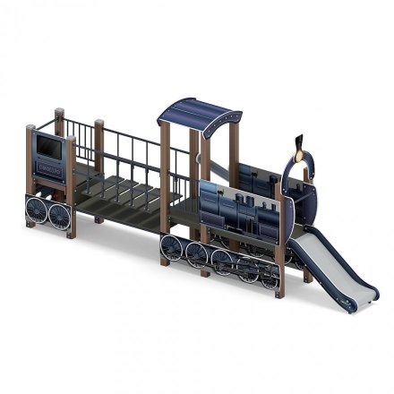 Детская игровая площадка Паровозик ДИК 1.03.5.01-15 H=750, фото 3