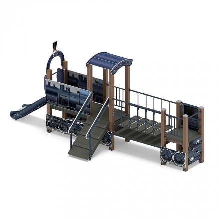 Детская игровая площадка Паровозик ДИК 1.03.5.01-15 H=750, фото 2