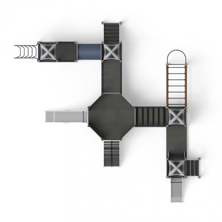 Детская игровая площадка Космопорт горка Н 1200,750 ДИК 2.14.03-01, фото 5