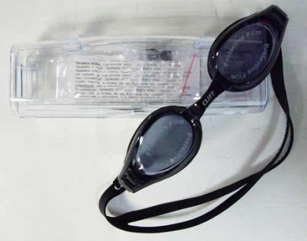 Очки для плавания взрослые CLIFF G3000 черные, фото 1