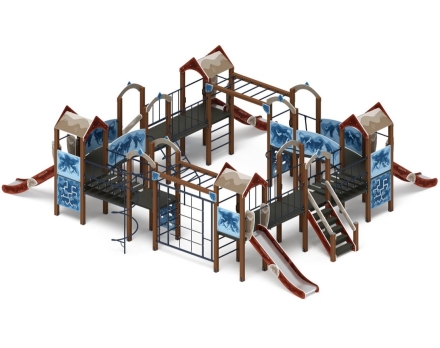 Детская игровая площадка Остров детства (Алтай) горка Н 1200 ДИК 2.01.8.01-04, фото 2