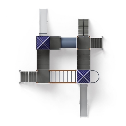 Детская игровая площадка Замок Пиксель ДИК 2.18.02-13 H=1200 H=1500, фото 5