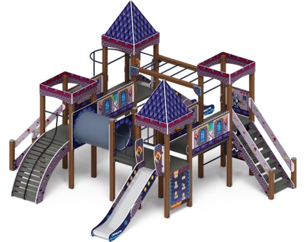 Детская игровая площадка Замок Пиксель ДИК 2.18.02-13 H=1200 H=1500, фото 2