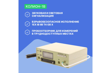 Переносный газоанализатор Хромдет-Экология КОЛИОН-1В, фото 3