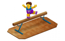 Бревно гимнастическое мягкое переменной высоты 3 м