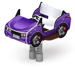 Кабриолет - Качалка на пружине двухместная машинка - ИО 23.03.02-03.И1, фото 4