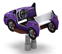 Кабриолет - Качалка на пружине двухместная машинка - ИО 23.03.02-03.И1, фото 3