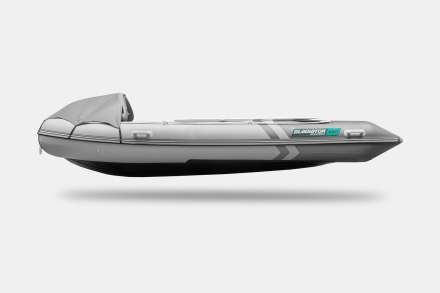 Gladiator E 450 PRO AIR Светло-темносерый моторная лодка ПВХ , фото 6