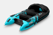 Gladiator C 330 AL ACTIVE Черно-бирюзовый моторная лодка ПВХ Алюминиевый пайол