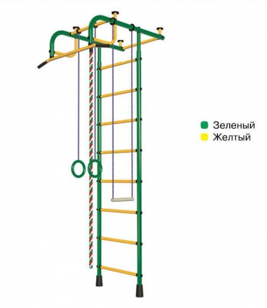 Спортивный комплекс Пионер 1 зелёно/жёлтый, фото 1