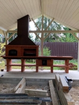 Печь Аристократ 750 Прямоугольный кирпич желтый