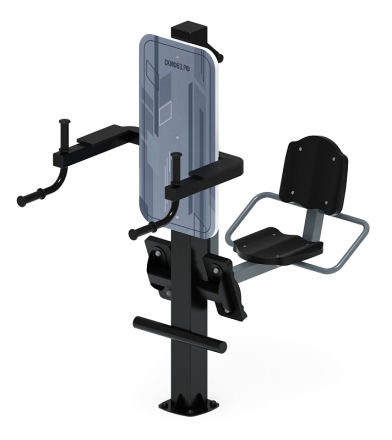 Жим ногами+Брусья (серый) - Уличный тренажер - СТ 023-13, фото 4