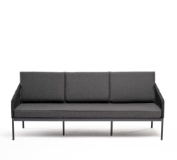 Зона 13 Канны лаунж-зона 5-местная плетеная из роупа (веревки), цвет темно-серый, фото 20