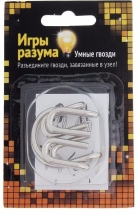 Головоломка Игры разума "Умные гвозди" № 6, уровень сложности 1 Головоломка Игры разума "Умные гвозди" № 6, уровень сложности 1