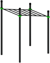 Воркаут ЛОВ 108 зеленый ВТ 102.07-02