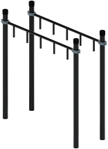 Воркаут ЛОВ 108 серый ВТ 102.10-03 Воркаут ЛОВ 108 серый ВТ 102.10-03