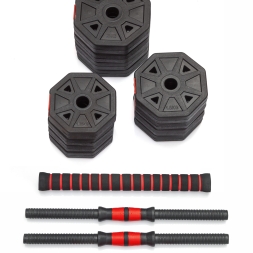 Гантели гексагональные разборные с грифом, 20 кг (2 шт. х 10 кг.) , фото 2 Гантели гексагональные разборные с грифом, 20 кг (2 шт. х 10 кг.) , фото 2