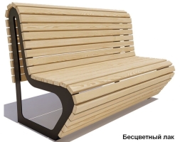 Скамейка парковая Премиум, Лиственница 0,6 м, фото 2