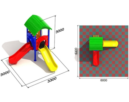 Детская площадка Кувшинка 1.1.2, фото 2