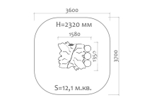 Домик 06025.21 для детской площадки Домик 06025.21 для детской площадки