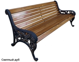 Скамейка парковая Ренессанс, Лиственница 2,5 м, фото 1