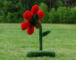 Топиари цветок, h=155 см, цвет на выбор - газон Eco + Deluxe, фото 3